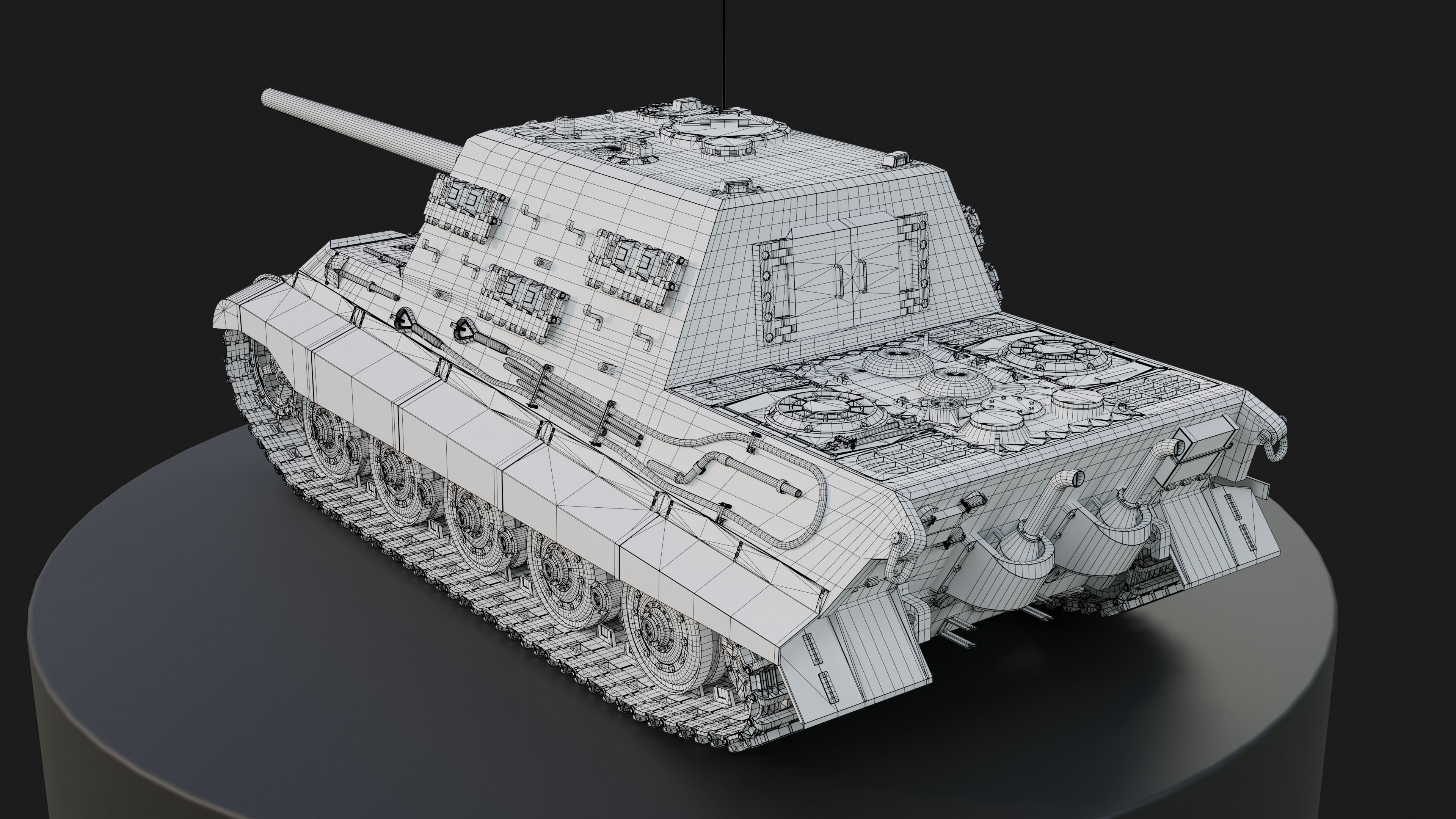 Jagdpanzer VI Jagdtiger PBR Model 3D model_18