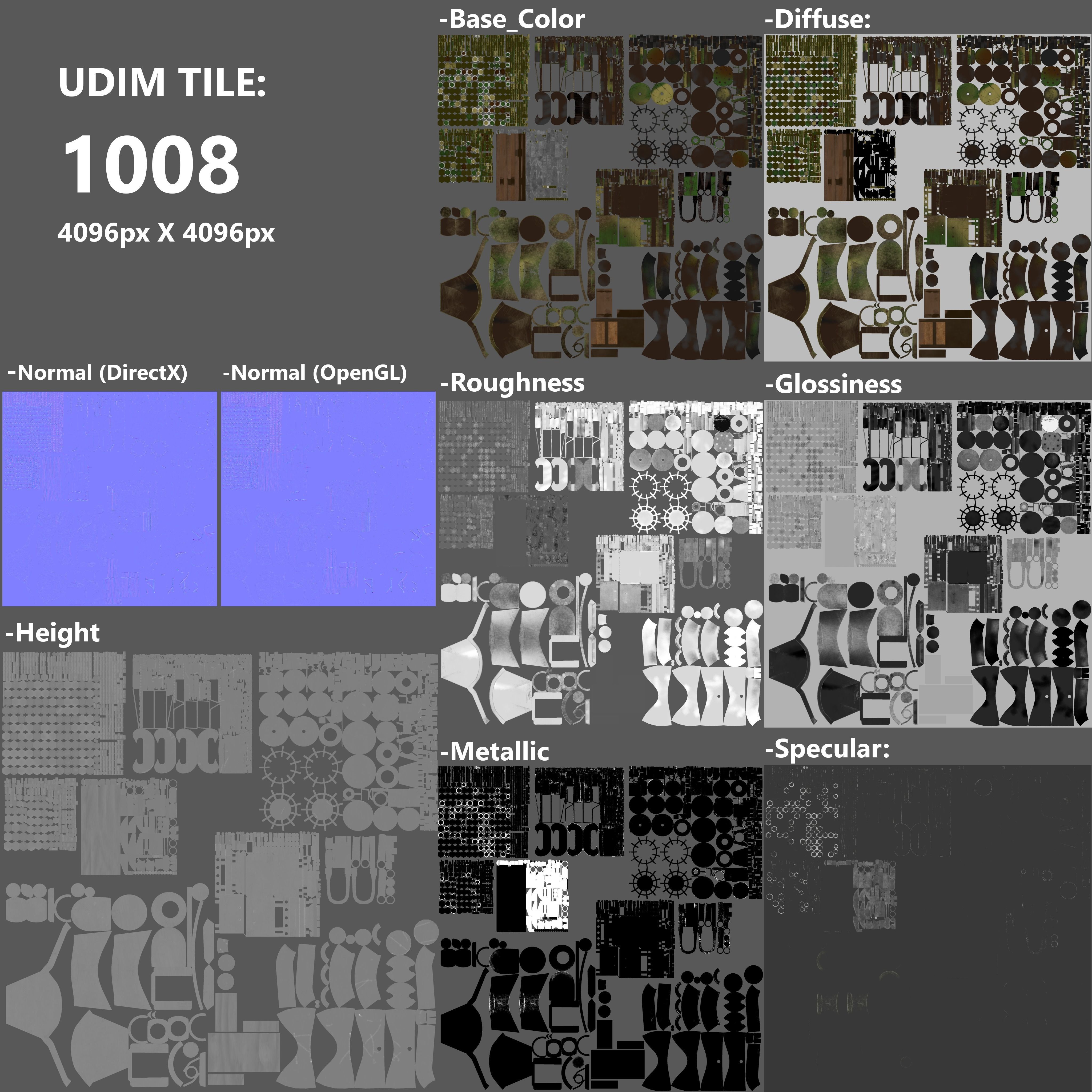 Jagdpanzer VI Jagdtiger PBR Model 3D model_30