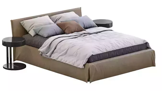 Leather Bed Fox By Meridiani