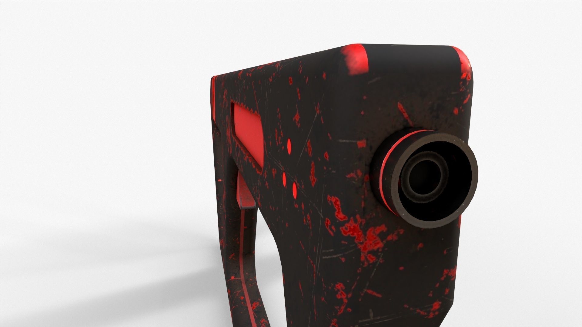 Sci-Fi Gun V2 Low-poly 3D model_8