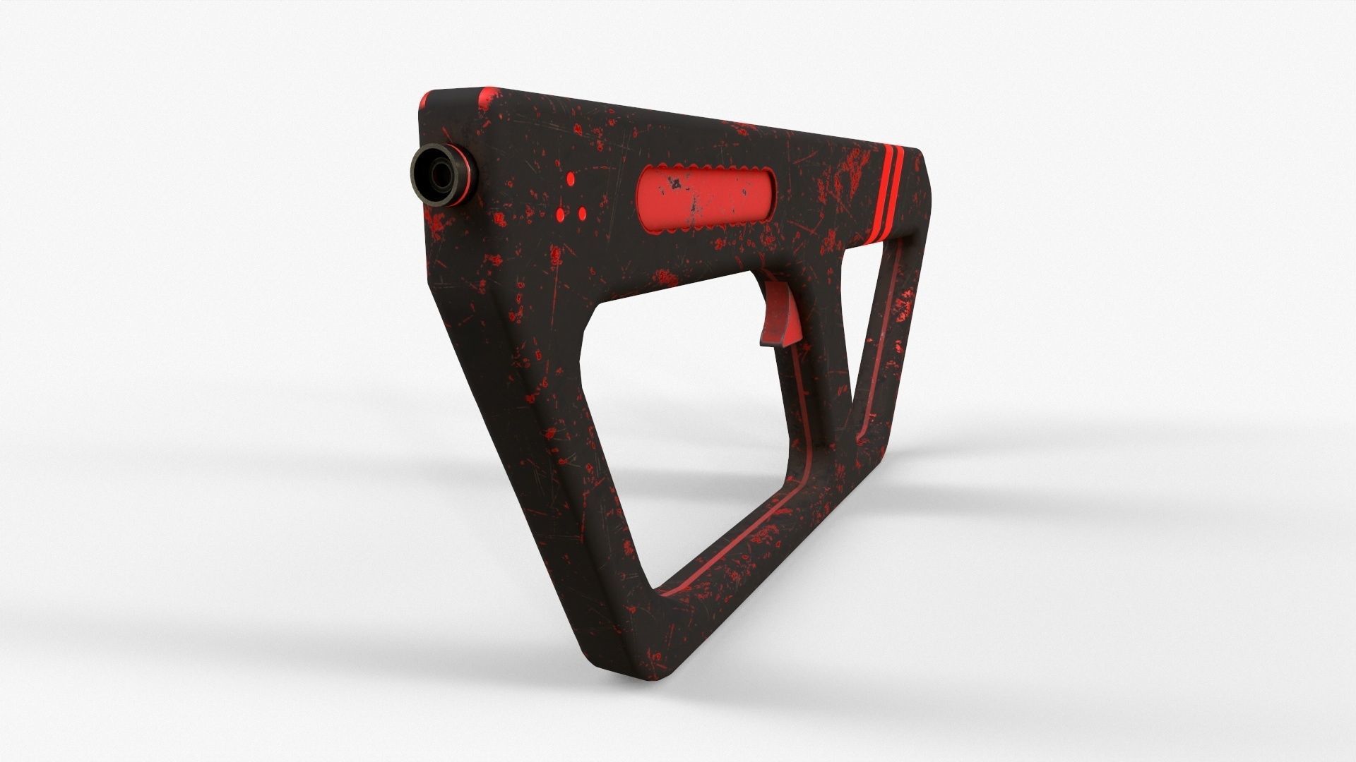 Sci-Fi Gun V2 Low-poly 3D model_3