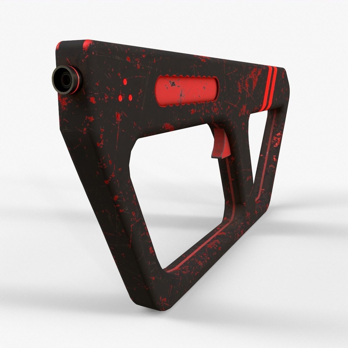 Sci-Fi Gun V2 Low-poly 3D model_5