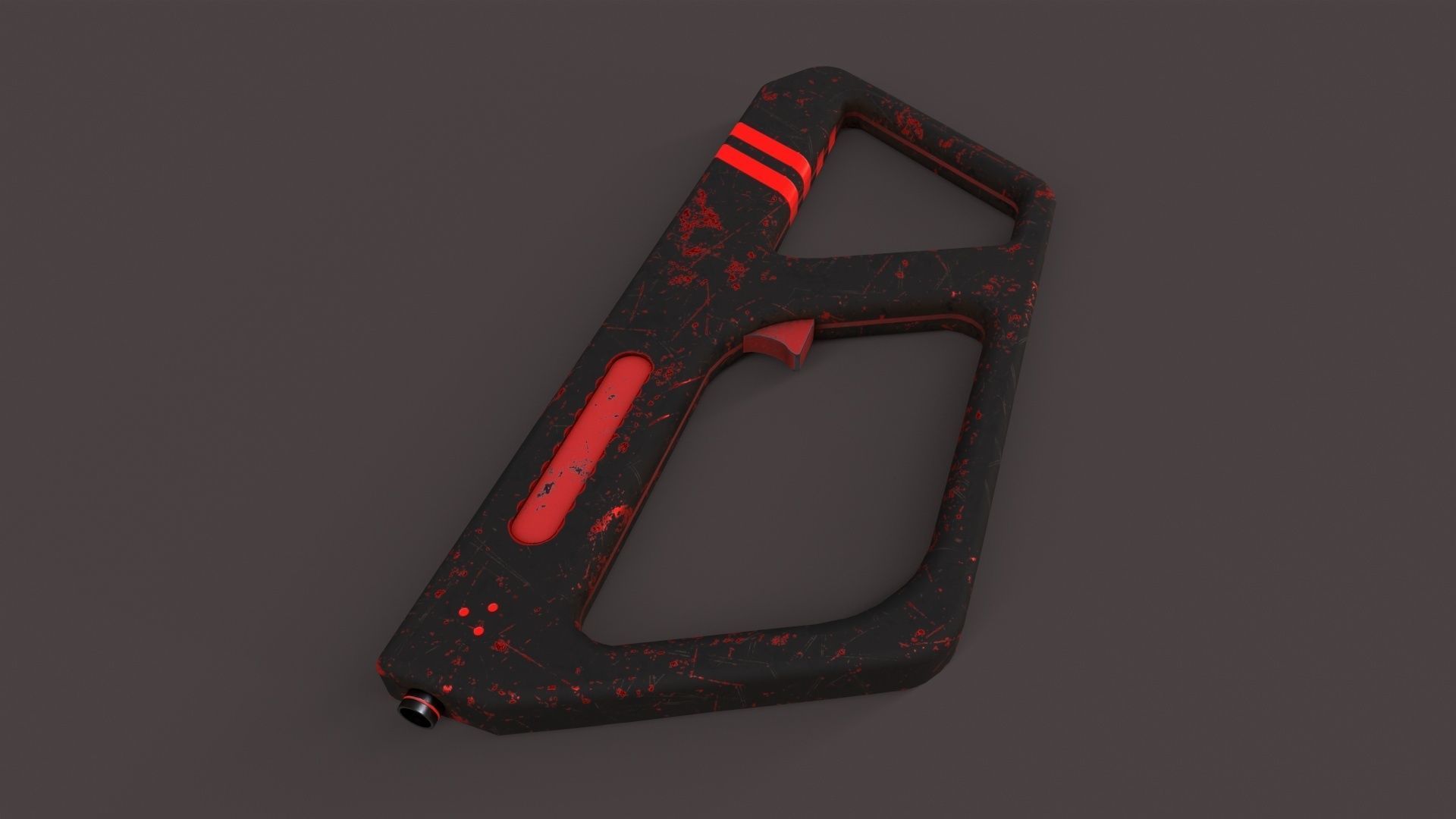 Sci-Fi Gun V2 Low-poly 3D model_13