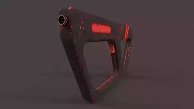 Sci-Fi Gun V2 Low-poly 3D model