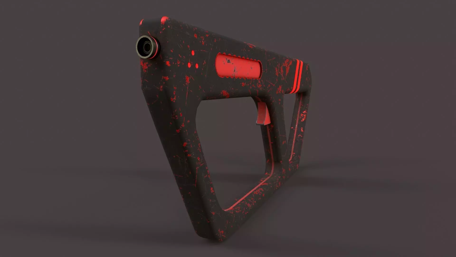 Sci-Fi Gun V2 Low-poly 3D model_0
