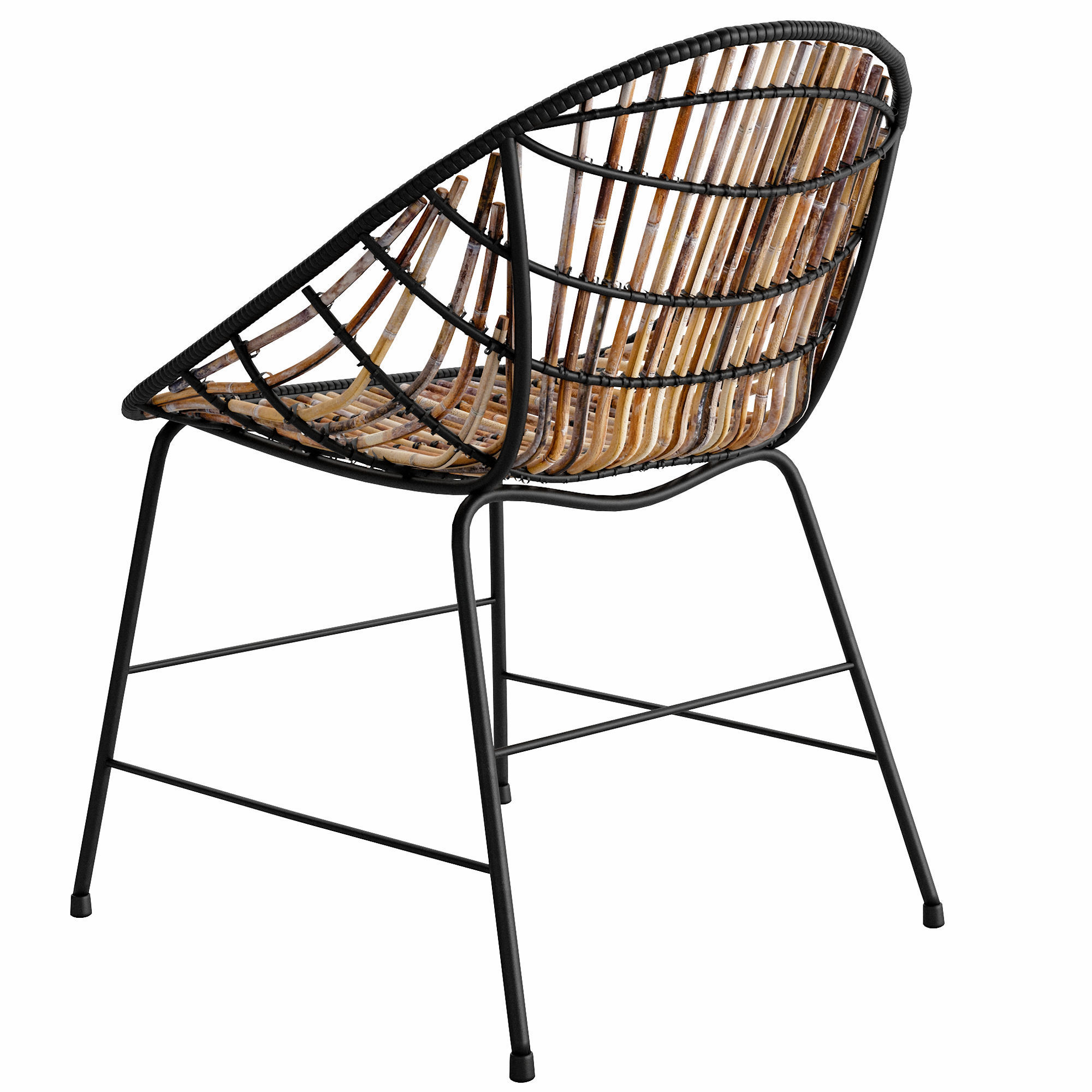 LUNA Lounge Chair Low-poly 3D model_6