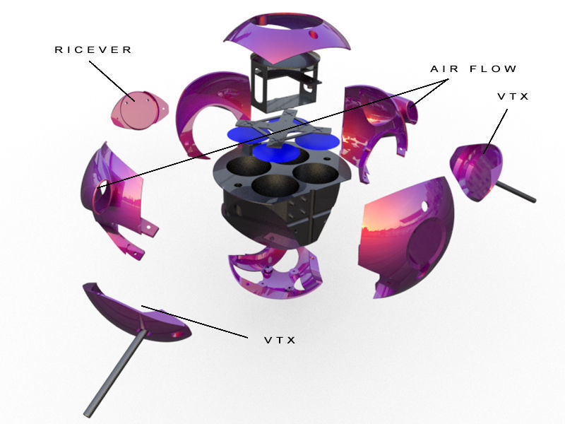 02 Sferic drone 3d printing 3D print model_2