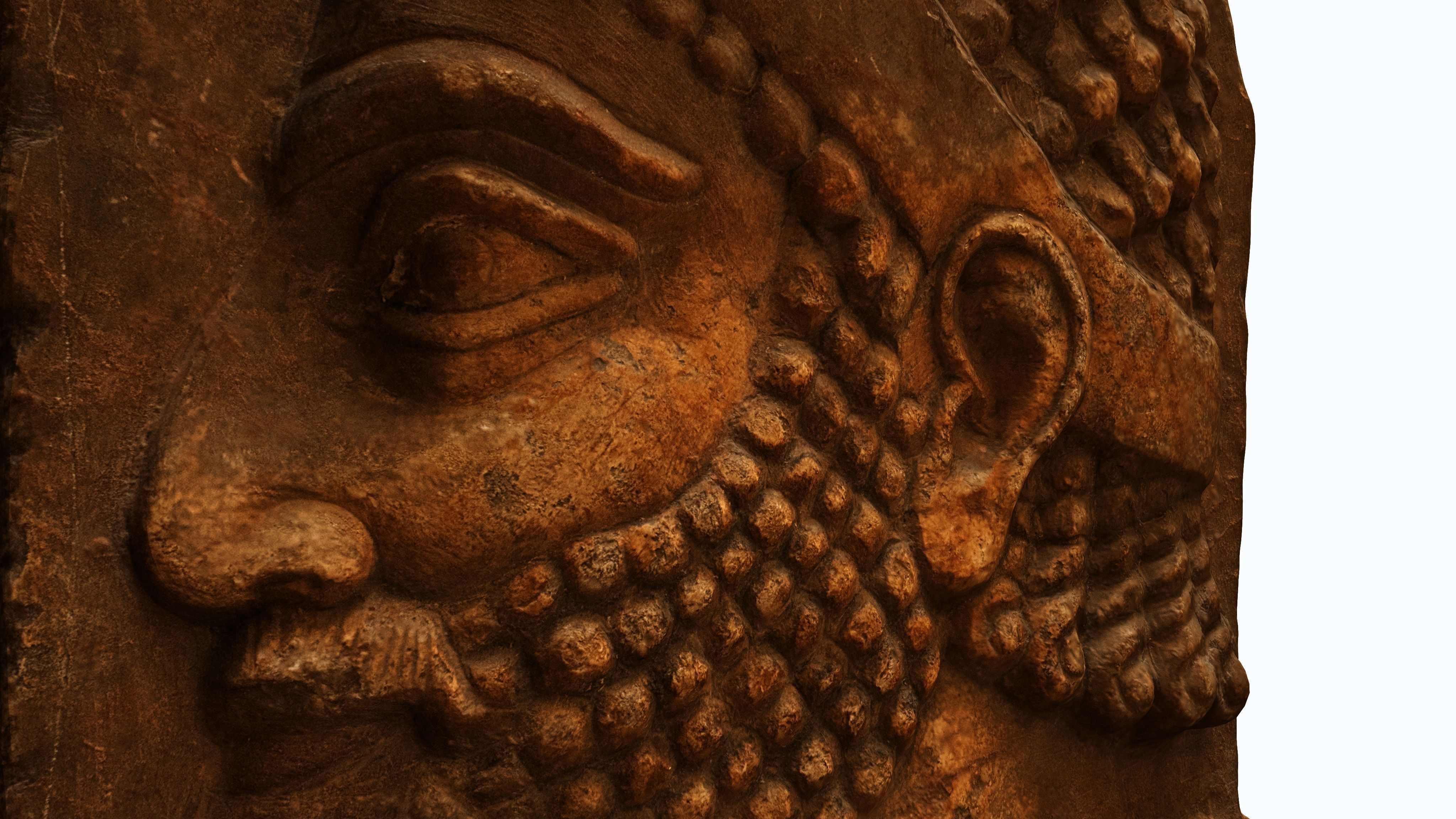 ASSYRIAN - TRIBUTAIRE MEDE III Low-poly 3D model_7