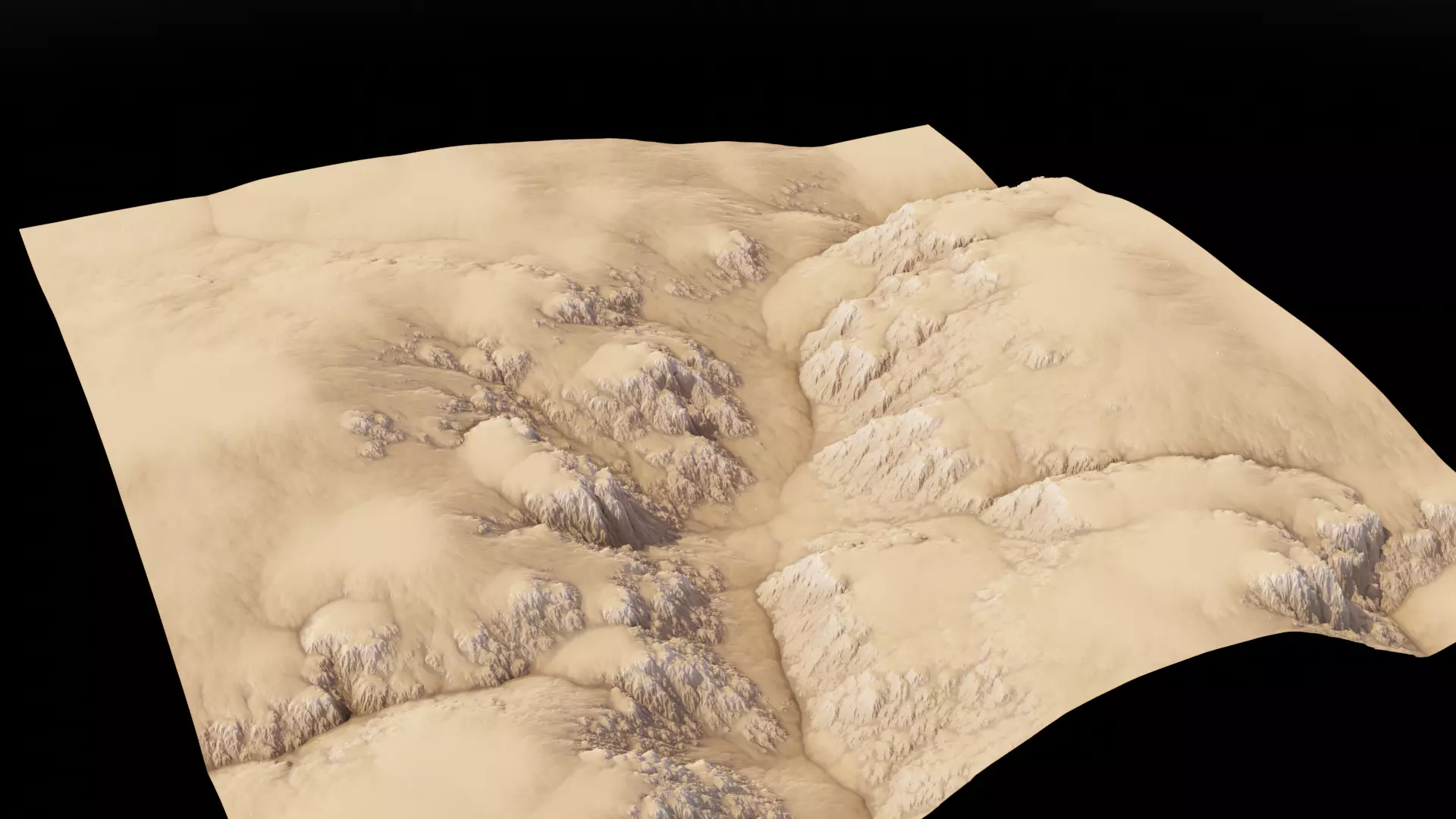 Canyon Cliff 01 3D model_0