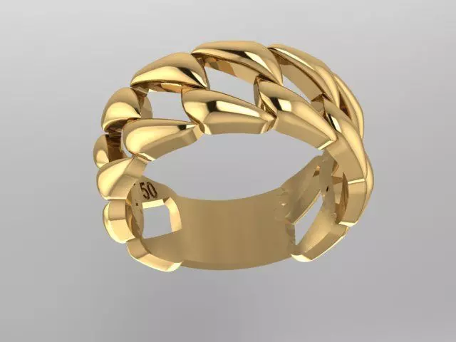 Woven ring 3D print model_0