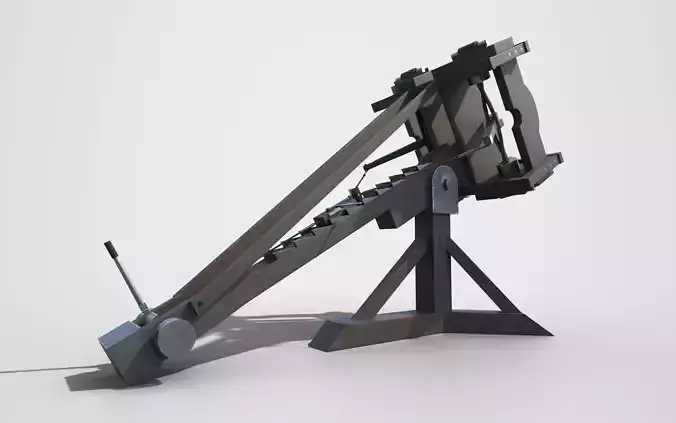 MEDIEVAL Ballista Low-poly 3D model