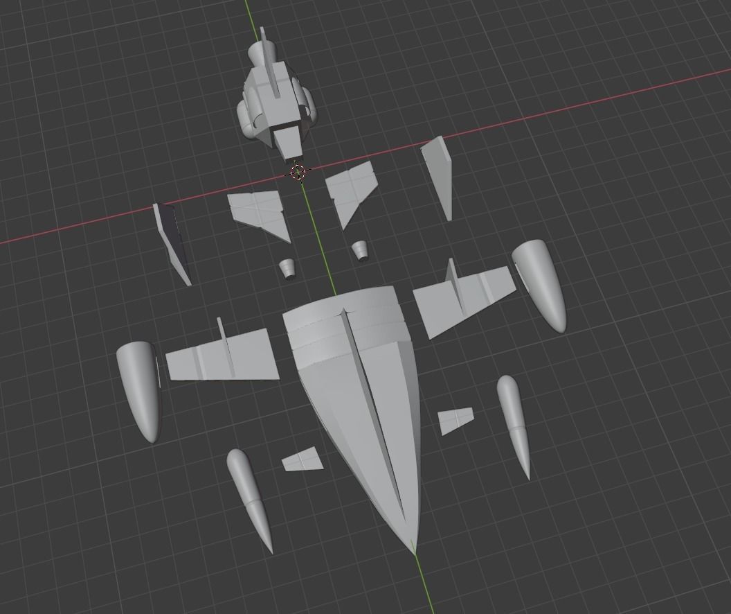 Uchu no Kishi Tekkaman - Angelo dello Spazio - Resin Kit 3D model_3