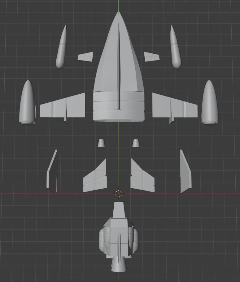 Uchu no Kishi Tekkaman - Angelo dello Spazio - Resin Kit 3D model_5