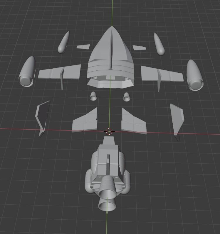 Uchu no Kishi Tekkaman - Angelo dello Spazio - Resin Kit 3D model_4