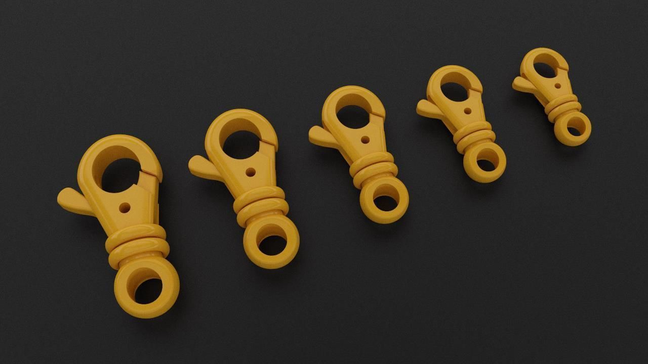 Jewelry Locks for Chains and Bracelets 3D print model_2