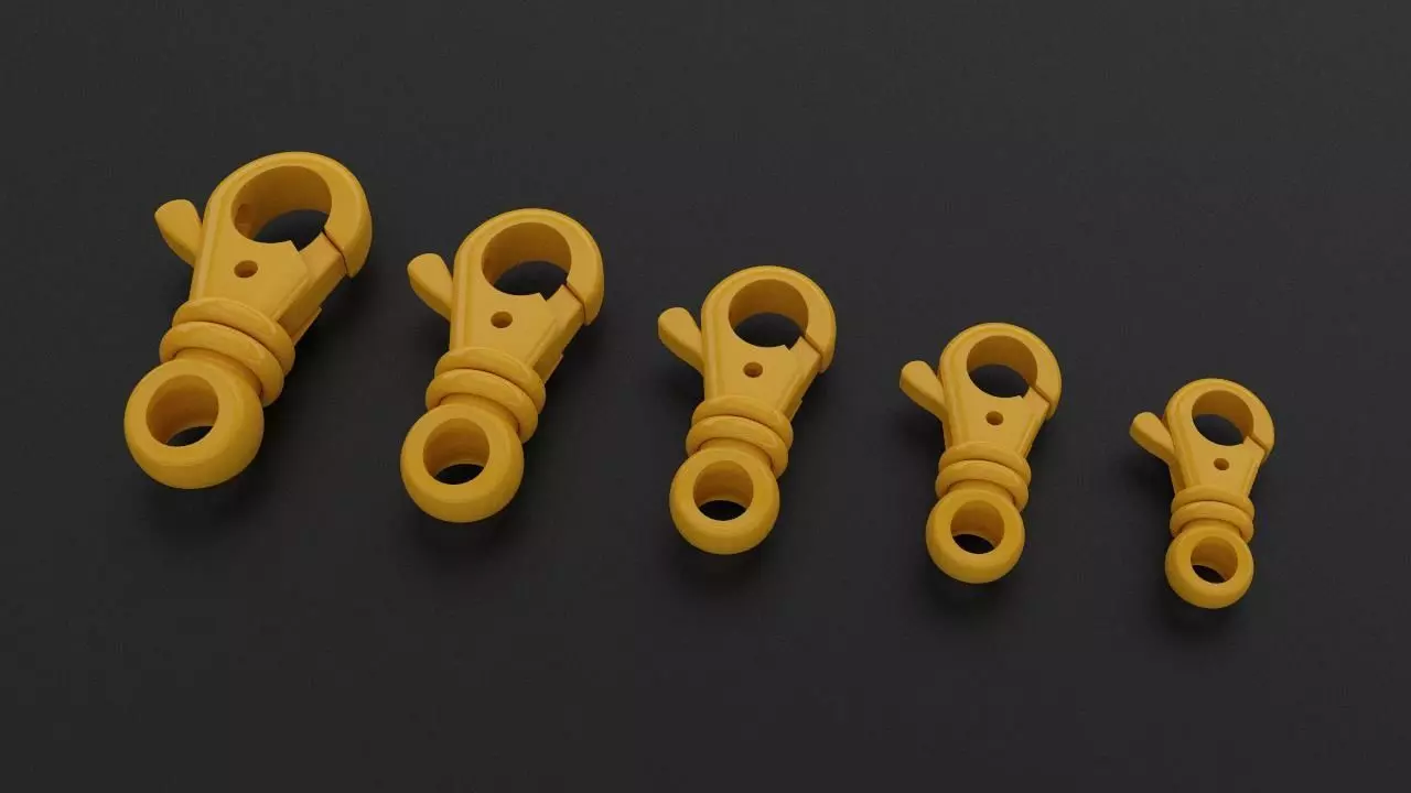 Jewelry Locks for Chains and Bracelets 3D print model_0