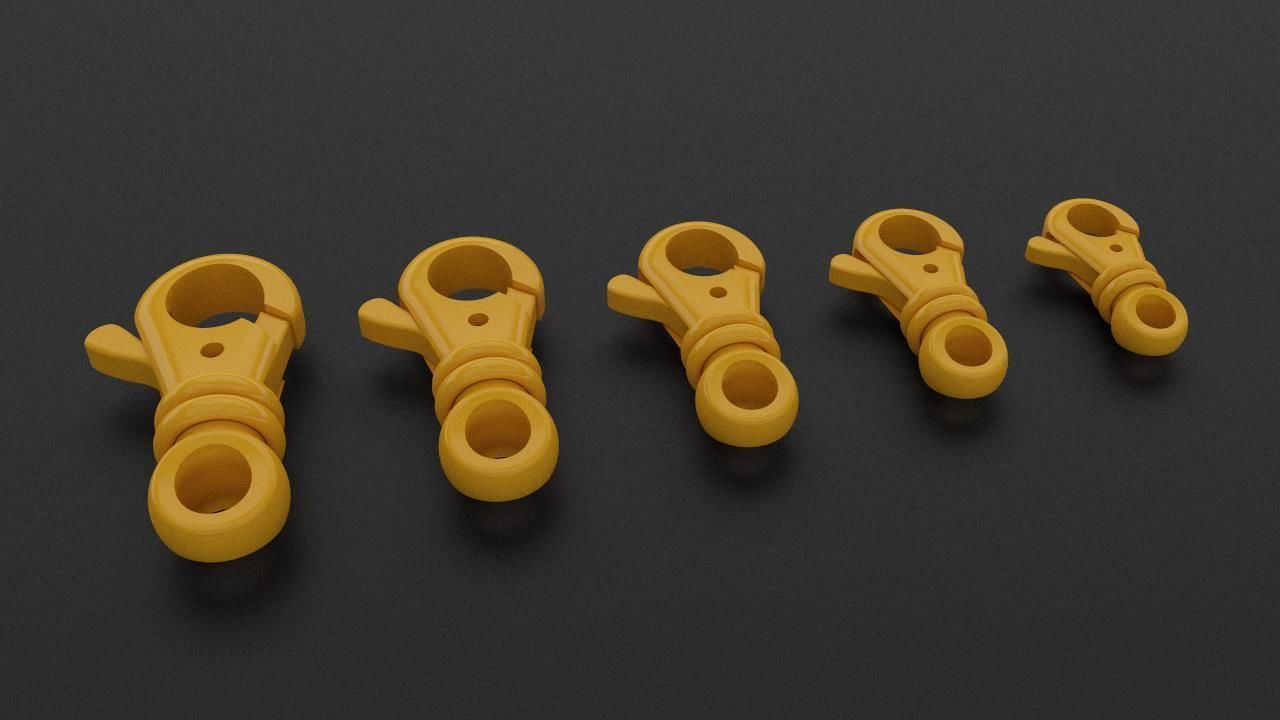 Jewelry Locks for Chains and Bracelets 3D print model_3
