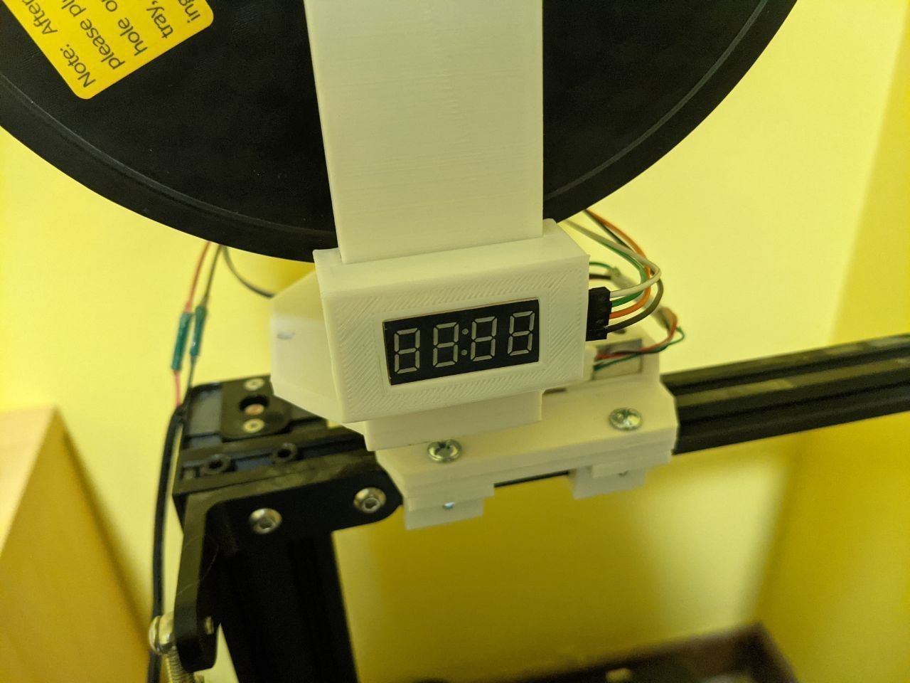 Arduino based spool holder with weight sensor Free 3D print model_1