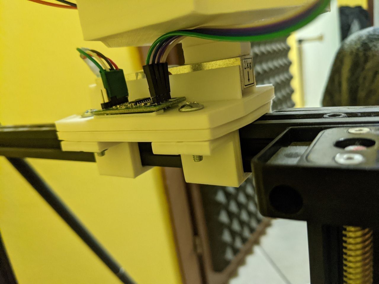 Arduino based spool holder with weight sensor Free 3D print model_3