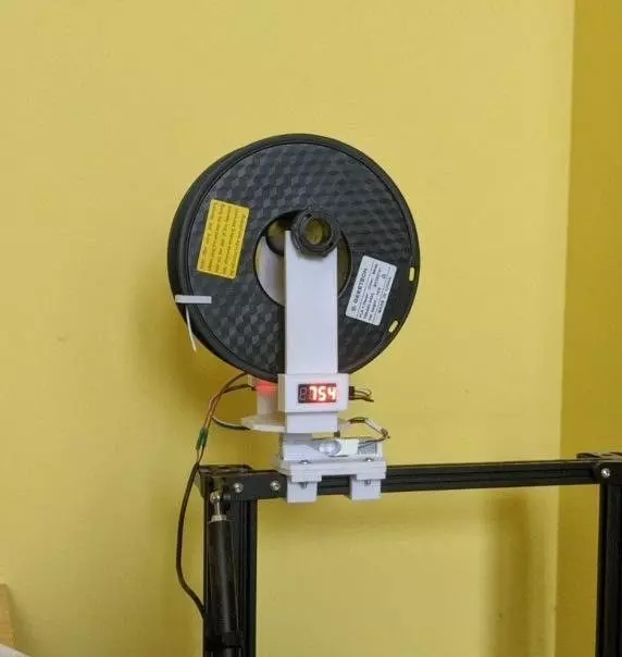 Arduino based spool holder with weight sensor Free 3D print model_0