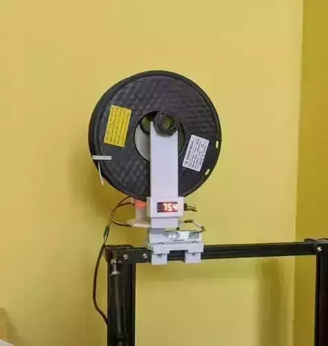 Arduino based spool holder with weight sensor Free 3D print model