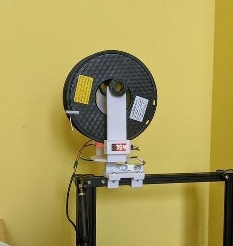 Arduino based spool holder with weight sensor Free 3D print model