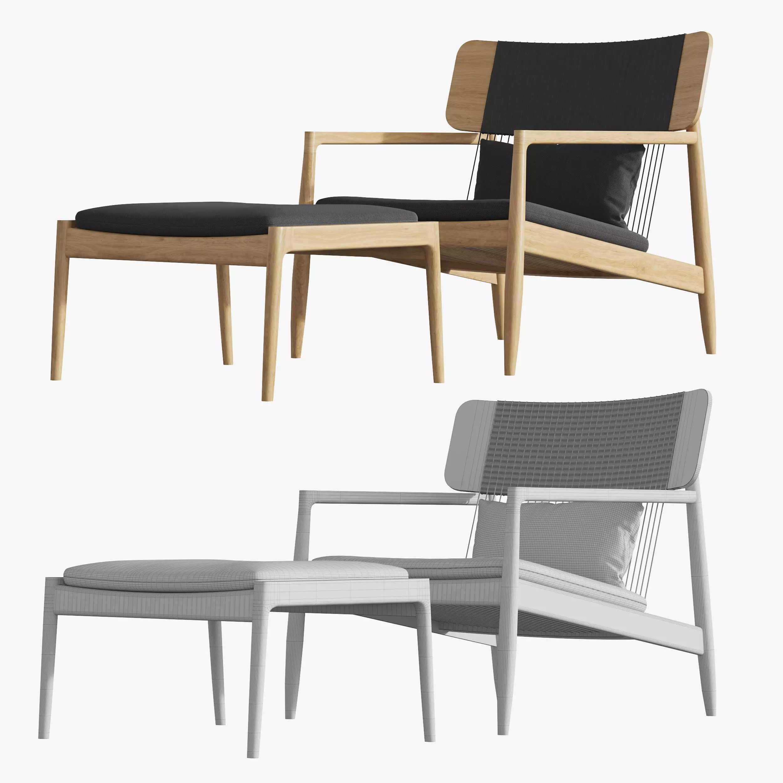Gloster Archi Lounge Chair 3D model