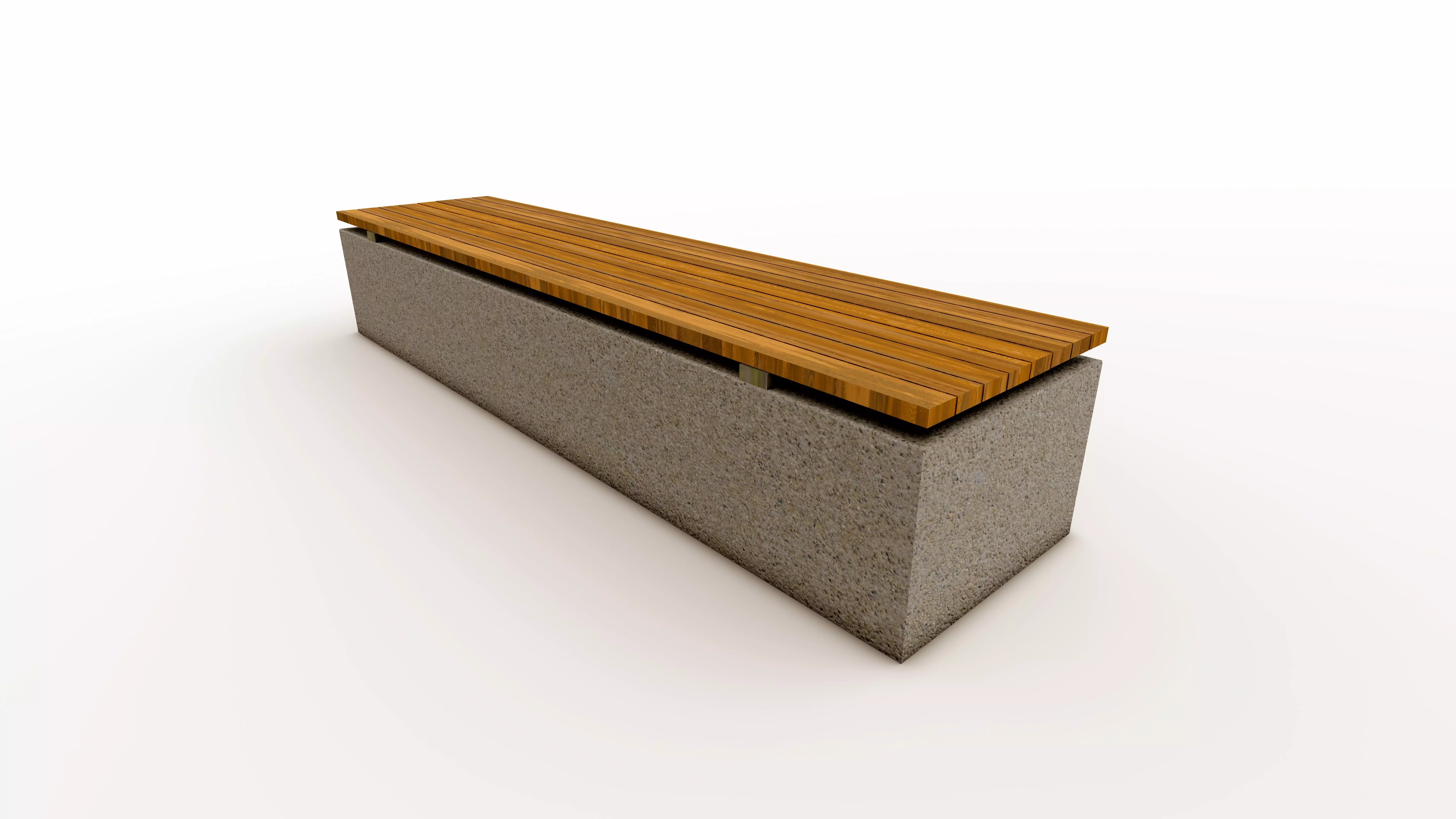 backless bench Free 3D model