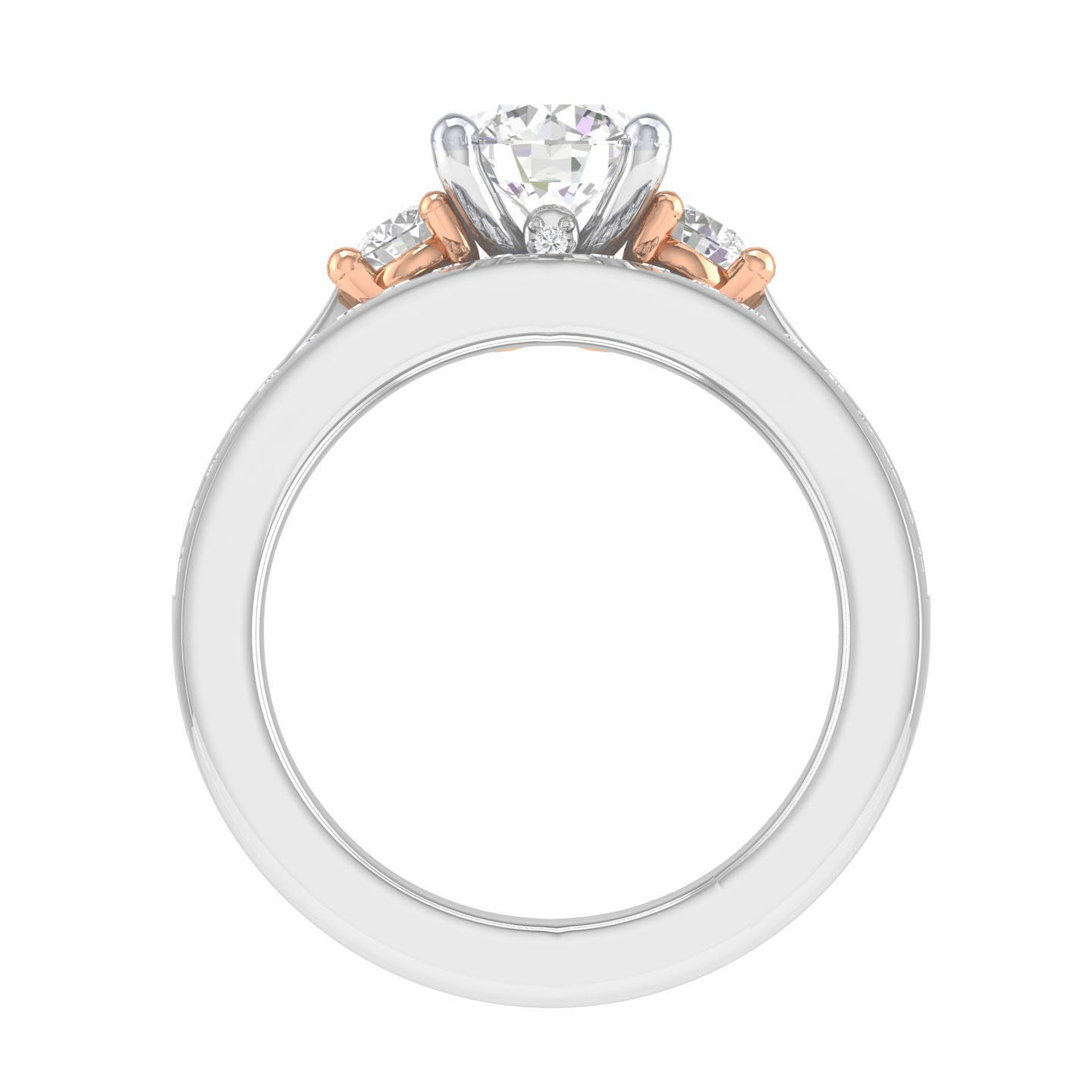 Solitaire Ring with Band - 137420 3D print model_5