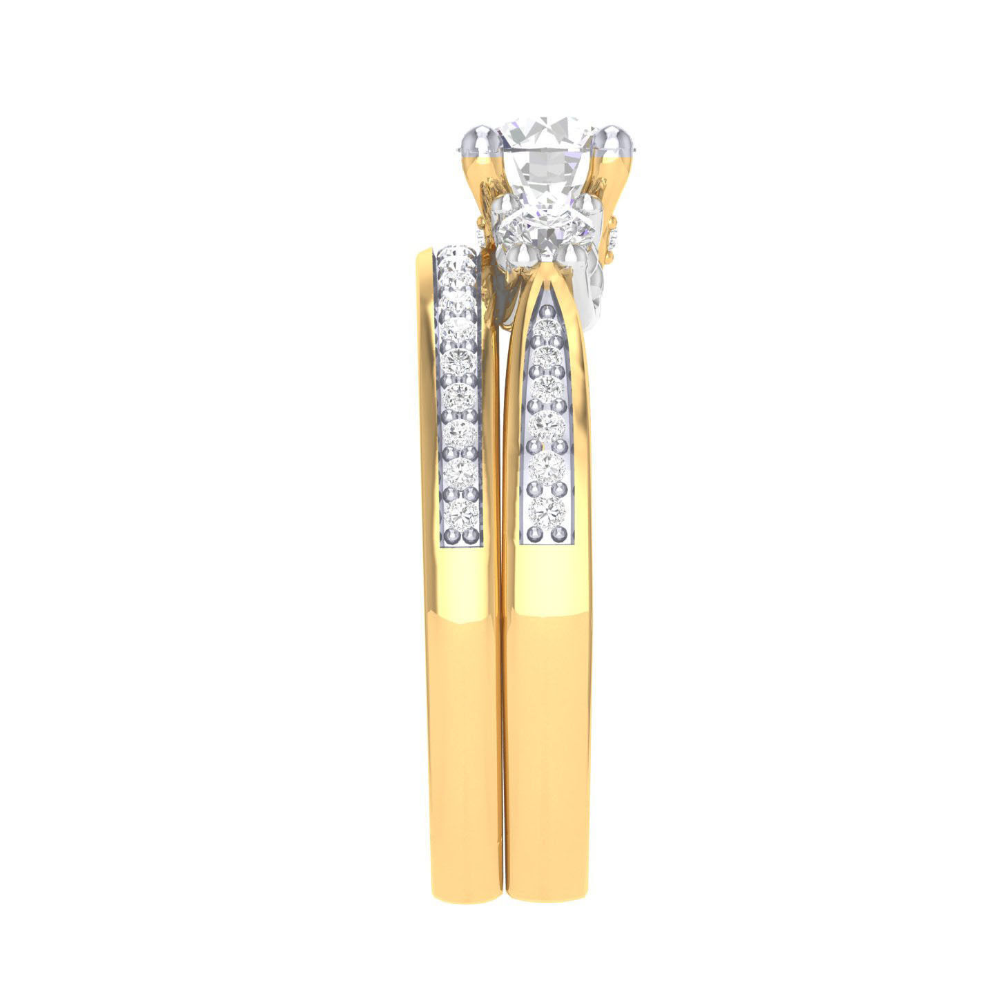 Solitaire Ring with Band - 137420 3D print model_10