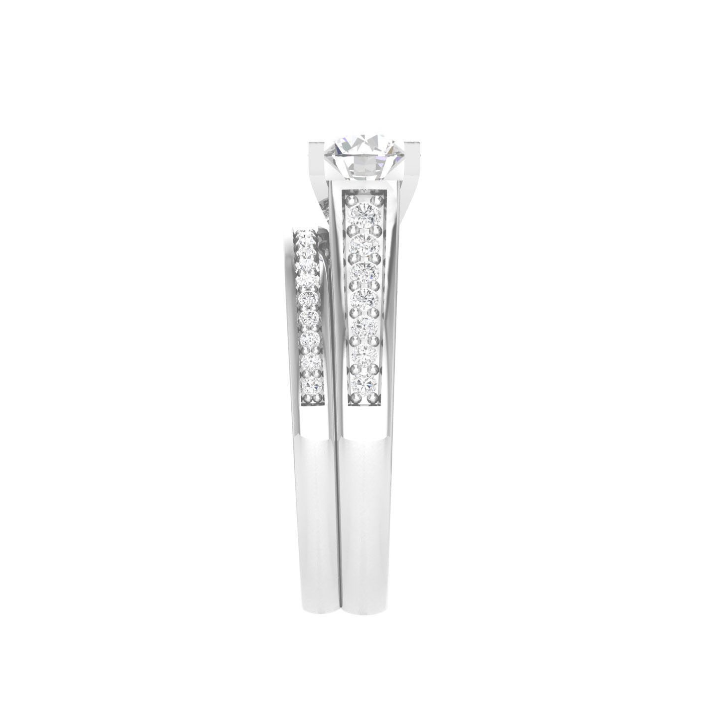 Solitaire Ring with Band - 137406 3D print model_6