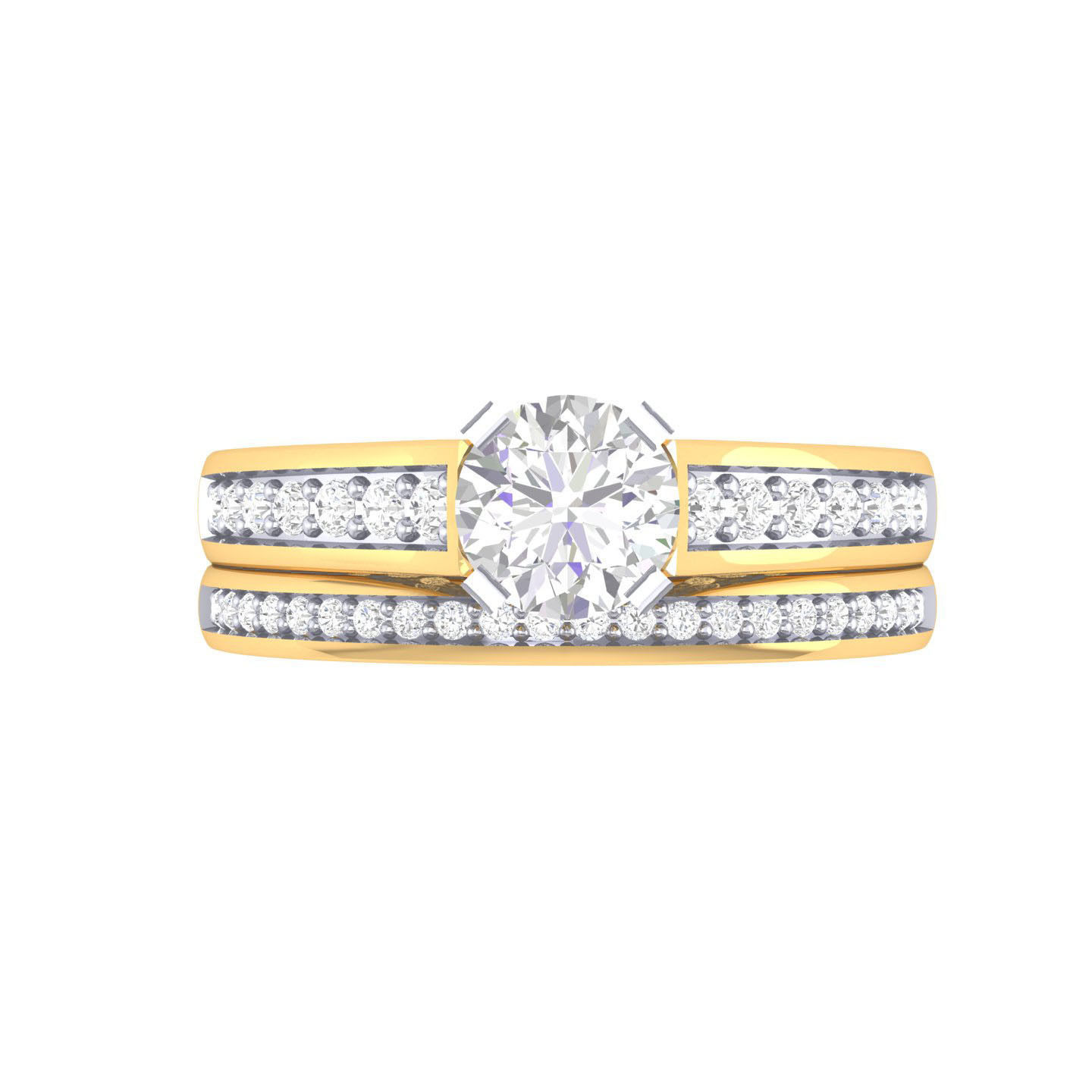 Solitaire Ring with Band - 137406 3D print model_8
