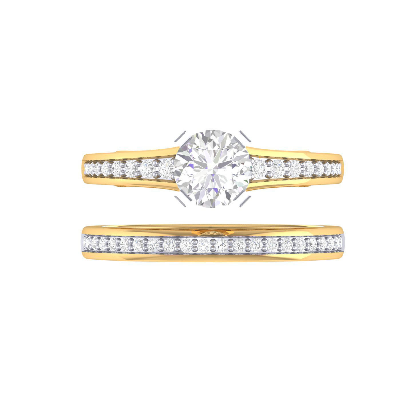 Solitaire Ring with Band - 137387 3D print model_8