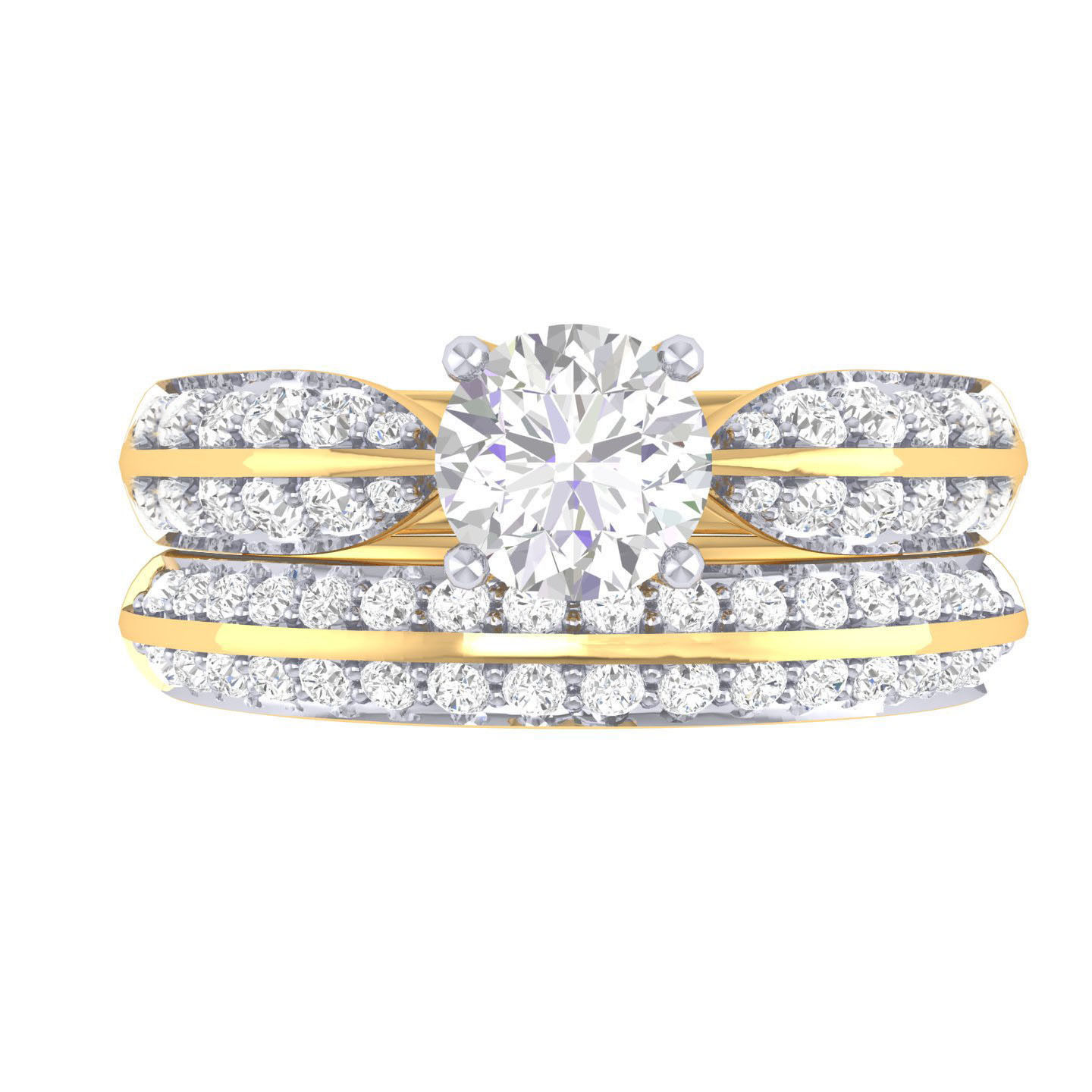 Solitaire Ring with Band - 137382 3D print model_8