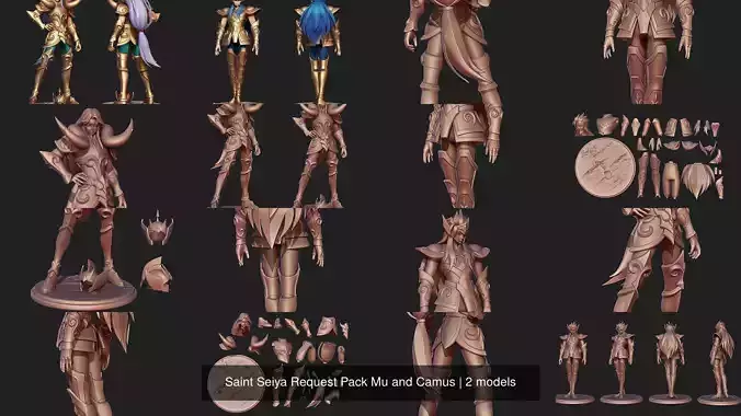 Saint Seiya Request Pack Mu and Camus