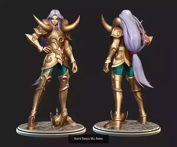 Saint Seiya Request Pack Mu and Camus 3D Model Collection
