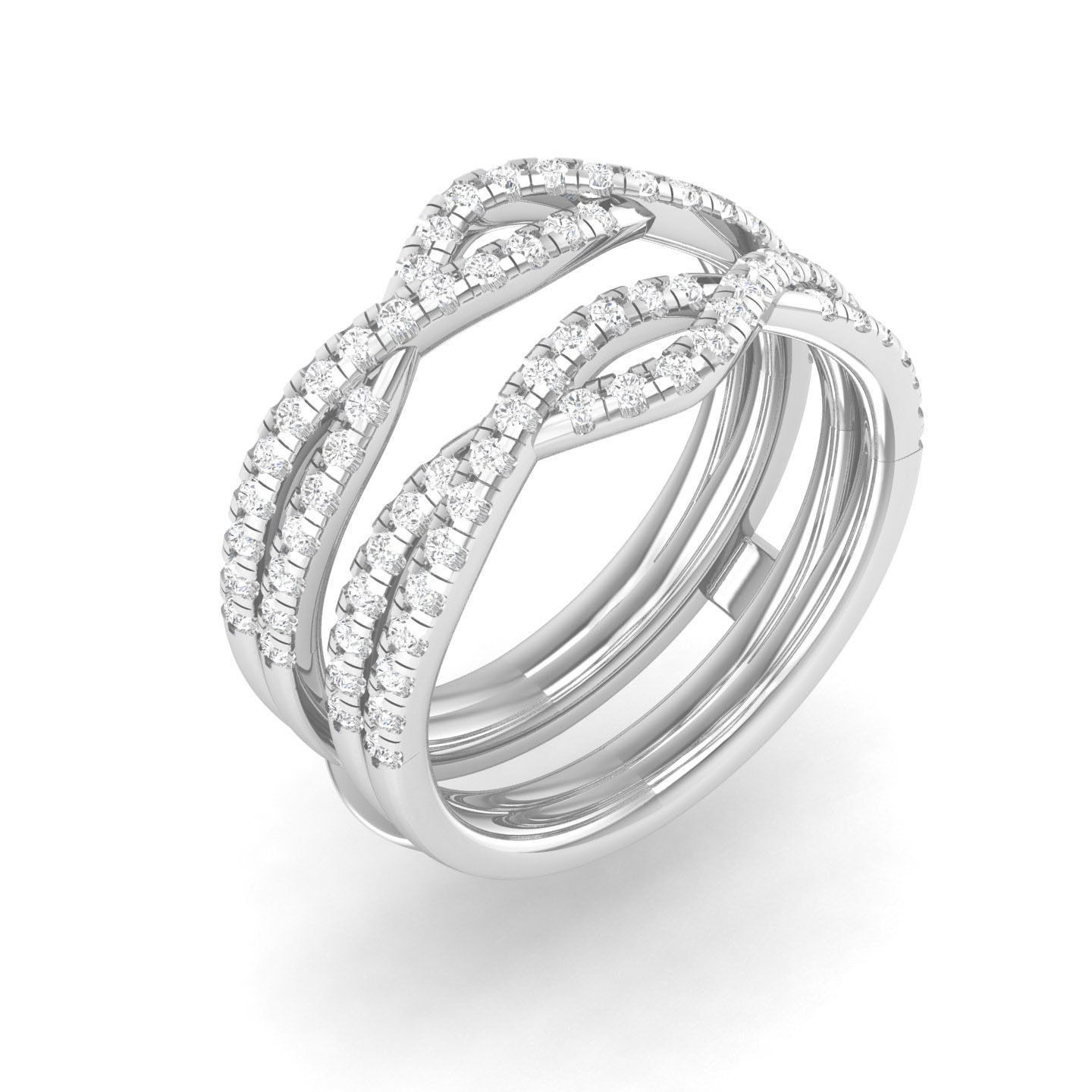 Ring with double band - 105238 3D print model_7