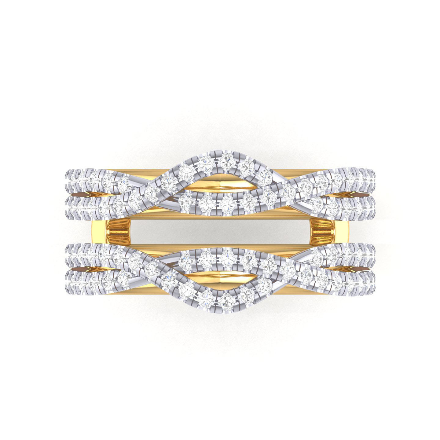 Ring with double band - 105238 3D print model_8