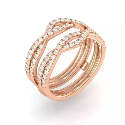 Ring with double band - 105238