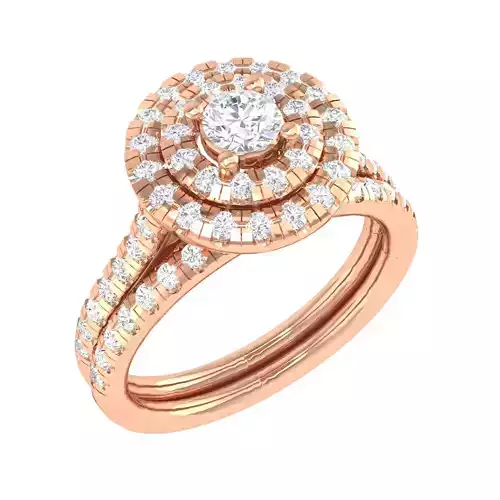 Solitaire Halo Ring - 105002