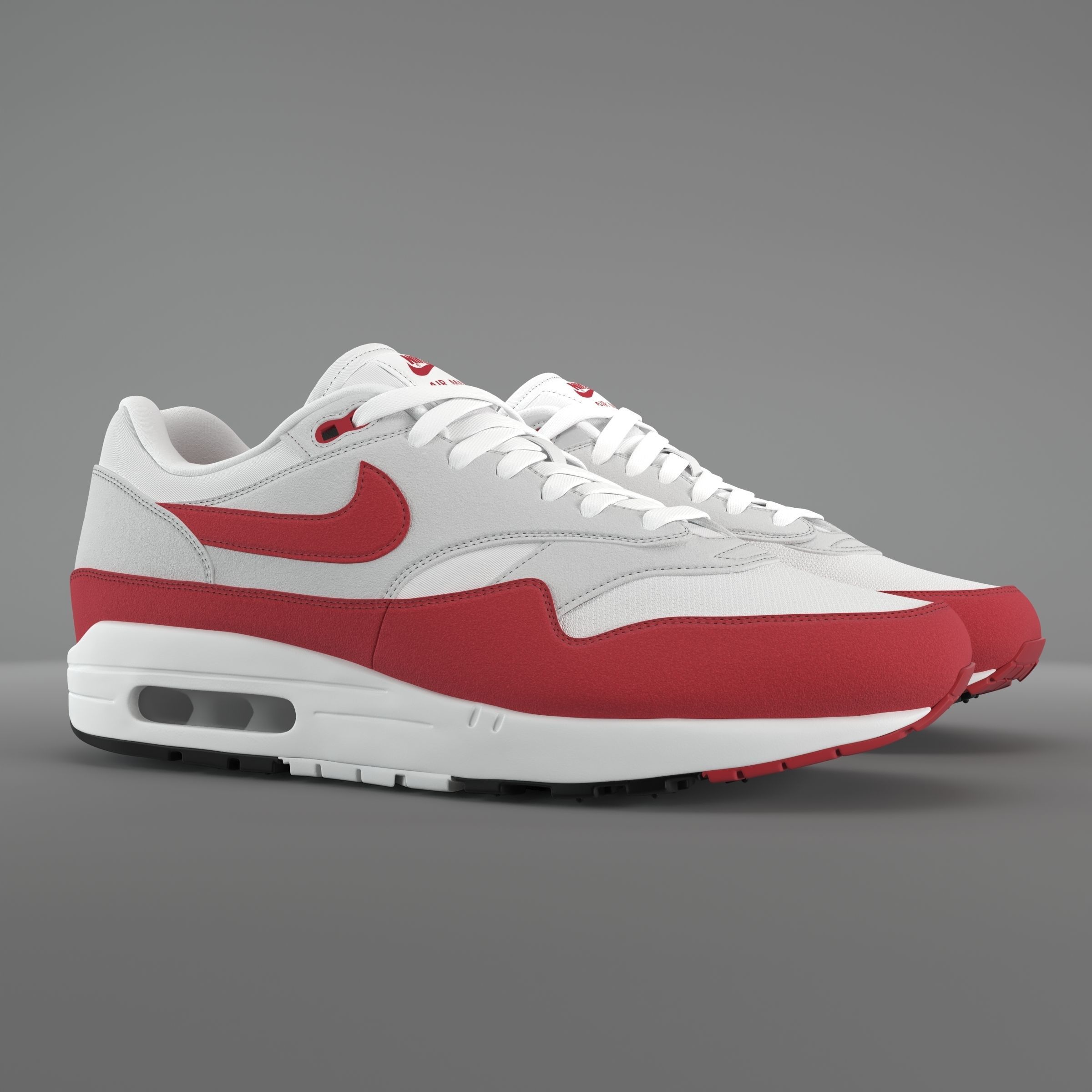 Nike  Air Max 1 PBR Low-poly 3D model_3