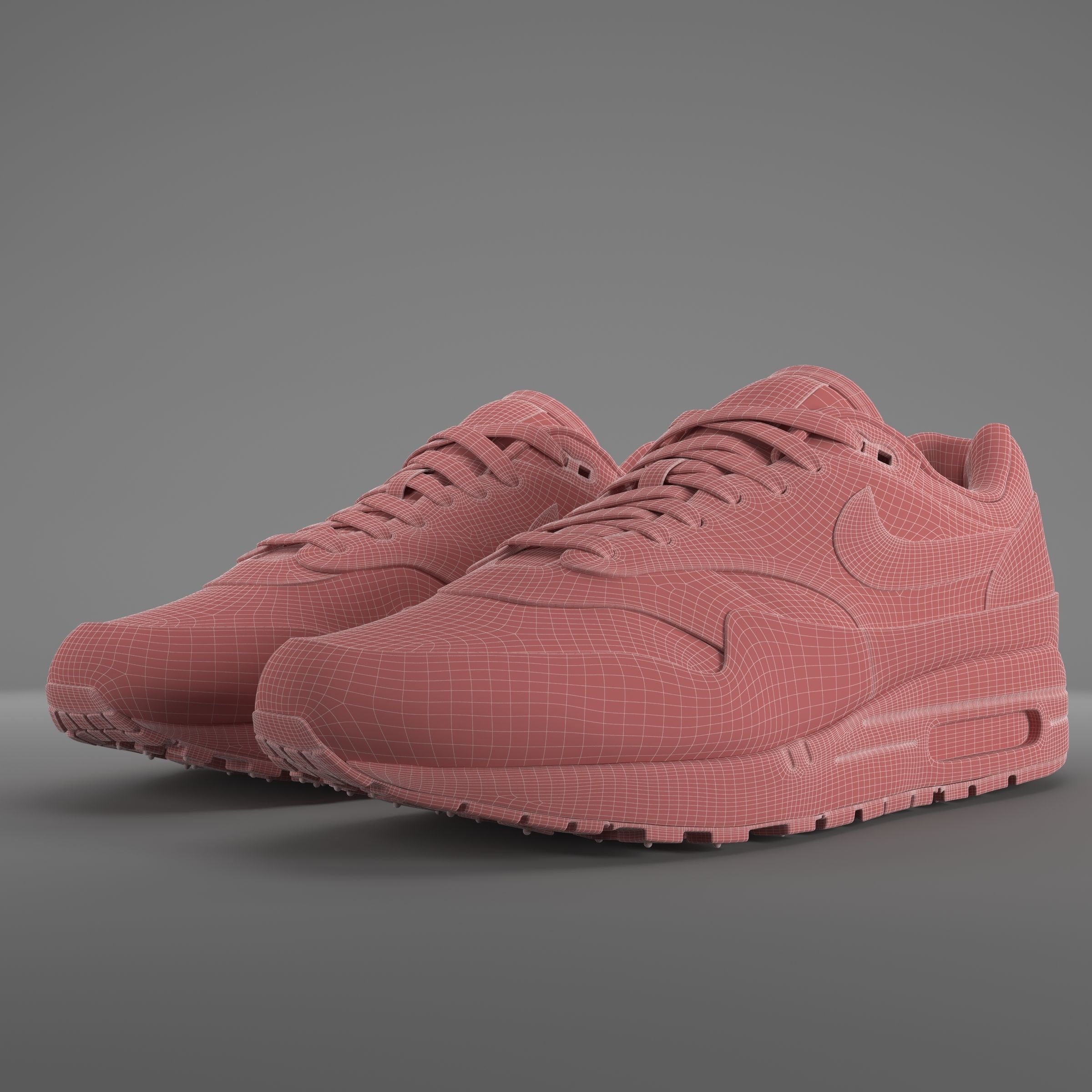 Nike  Air Max 1 PBR Low-poly 3D model_8