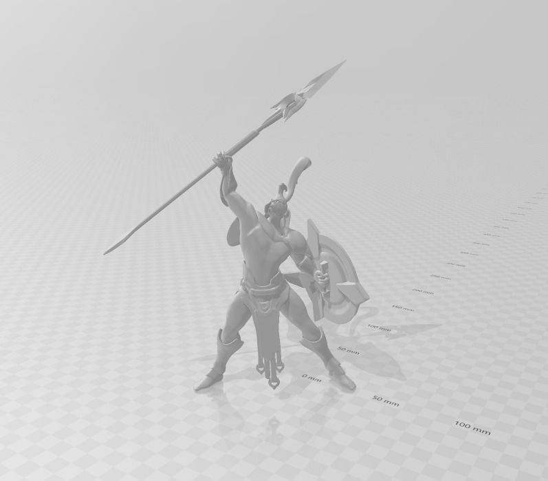 Pantheon 3D Model golden statue 3D print model_1