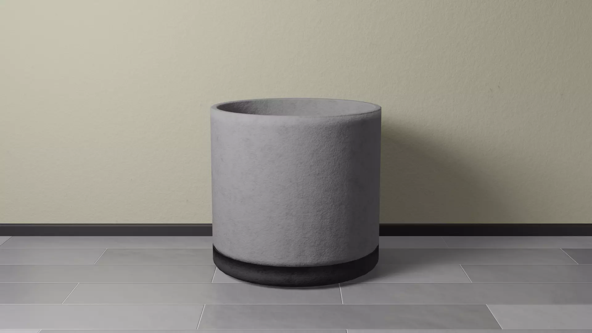 Vase empty  Free low-poly 3D model_0