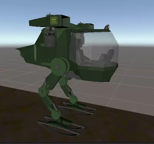 Basic Standard Mech Free low-poly 3D model
