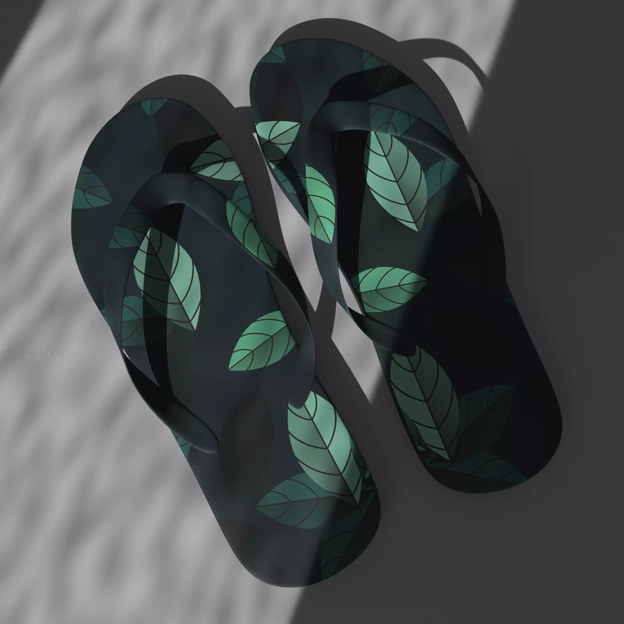 Slippers flip flops 3D model_0