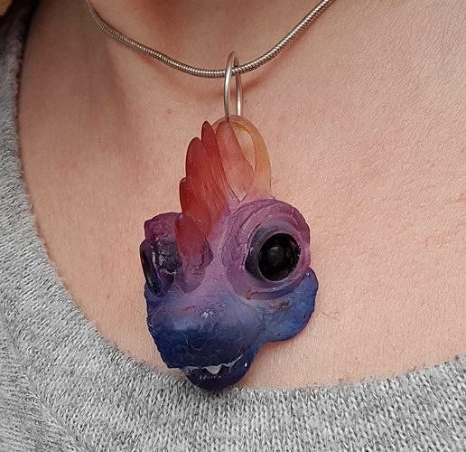 VELOCIRAPTOR THEROPOD DINOSAUR JEWELLERY PENDANT EAR RING 3D print model