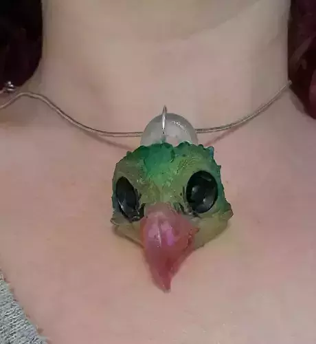 MACAW BIRD PARROT JEWELLERY  PENDANT NECKLACE EAR RING