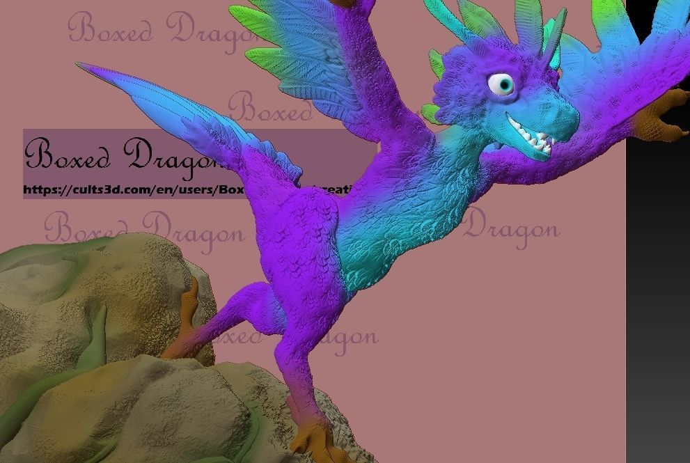 FEATHERED DRAGON VELOCIRAPTOR 3D print model_2
