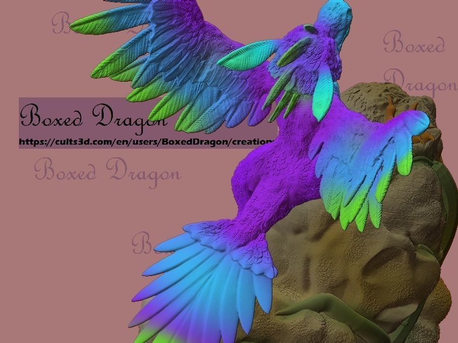 FEATHERED DRAGON VELOCIRAPTOR 3D print model_5